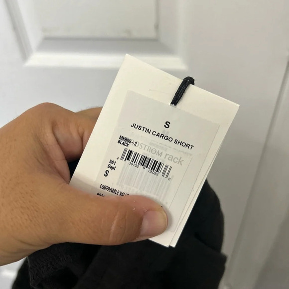 Onia Drawstring justin cargo shorts black small - Picture 4 of 5